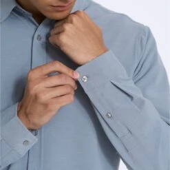 Long Sleeve Bridge Button Down | Light Cloud 13 Long Sleeve Bridge Button Down | Light Cloud -Funktion One Style 0003 V1002LCL 00172