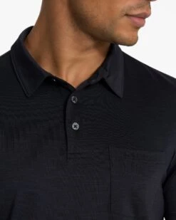 Zephyr Polo | Black Heather -Funktion One Style 0022 V1000HBK FA22 M ECOMM TOP 0423