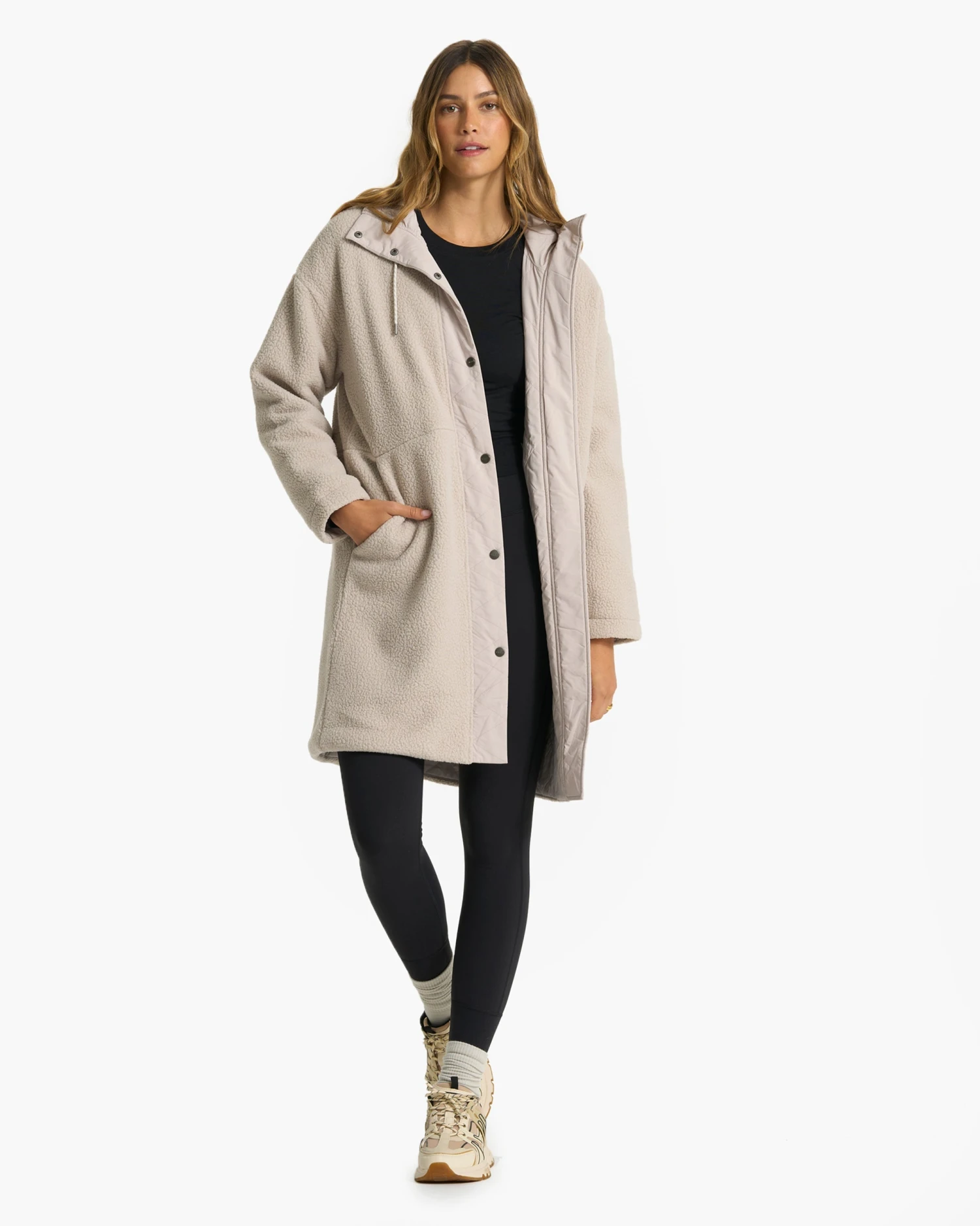 Sherpa Hooded Trench | Dark Salt 6 Sherpa Hooded Trench | Dark Salt - Image 4