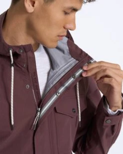 Palisades Rain Jacket | Chestnut -Funktion One Style 0095 V525CHN 04391