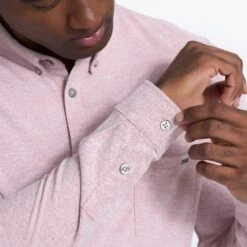 Long Sleeve Ace Button Down | Saltwater Red -Funktion One Style 0195 V185SWR 00264