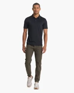 Zephyr Polo | Black Heather -Funktion One Style V1000HBK FA22 M ECOMM TOP 0416