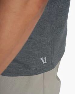 Zephyr Polo | Smoked Beryl Heather -Funktion One Style V1000HSY FA23 M ECOMM TOPS DETAIL 8