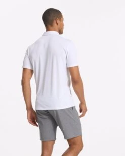 Zephyr Polo | White -Funktion One Style V1000WHT FA22 M ECOMM TOP 0335