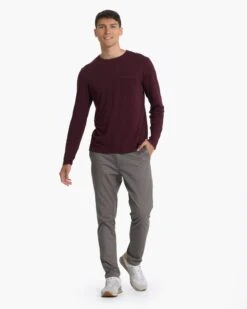 Long Sleeve Rise Tee | Ruby -Funktion One Style V1001RUB 02072