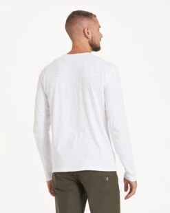 Long-Sleeve Rise Tee | White -Funktion One Style V1001WHT 2054
