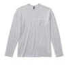 Long-Sleeve Rise Tee | White -Funktion One Style V1001WHT ColorCorrect