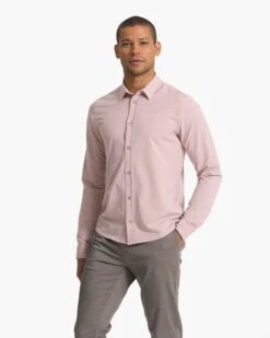Long Sleeve Bridge Button Down | Cashmere -Funktion One Style V1002CMR SP23 M ECOMM TOPS TOP 2925 1X1 2c4319b0 2349 4a52 b9e9 6d05814859e6