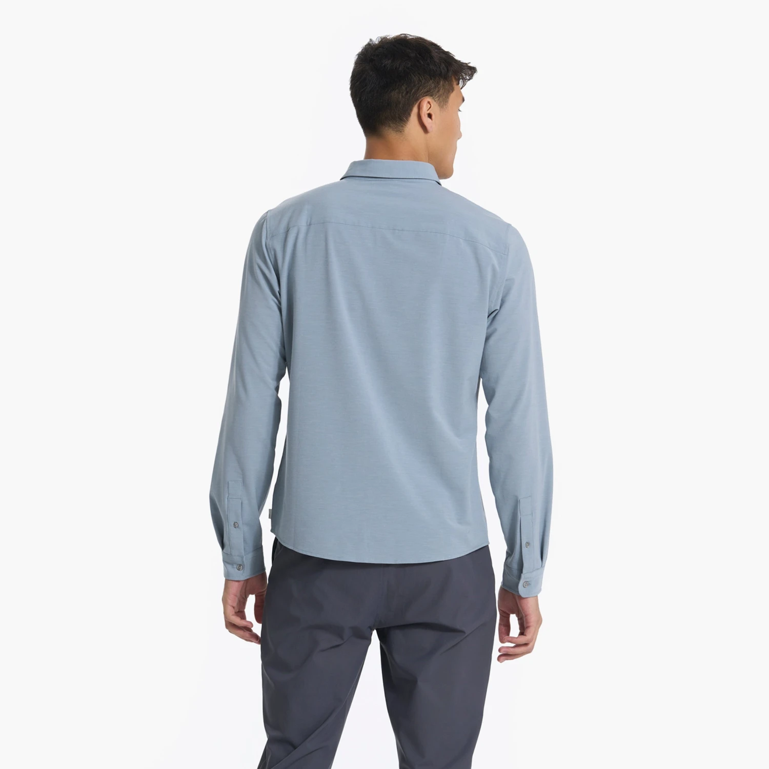 Long Sleeve Bridge Button Down | Light Cloud 6 Long Sleeve Bridge Button Down | Light Cloud - Image 4