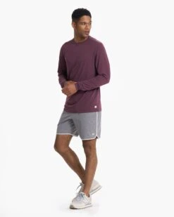 Long Sleeve Current Tech Tee | Chestnut 11 Long Sleeve Current Tech Tee | Chestnut -Funktion One Style V1003CHN 09087