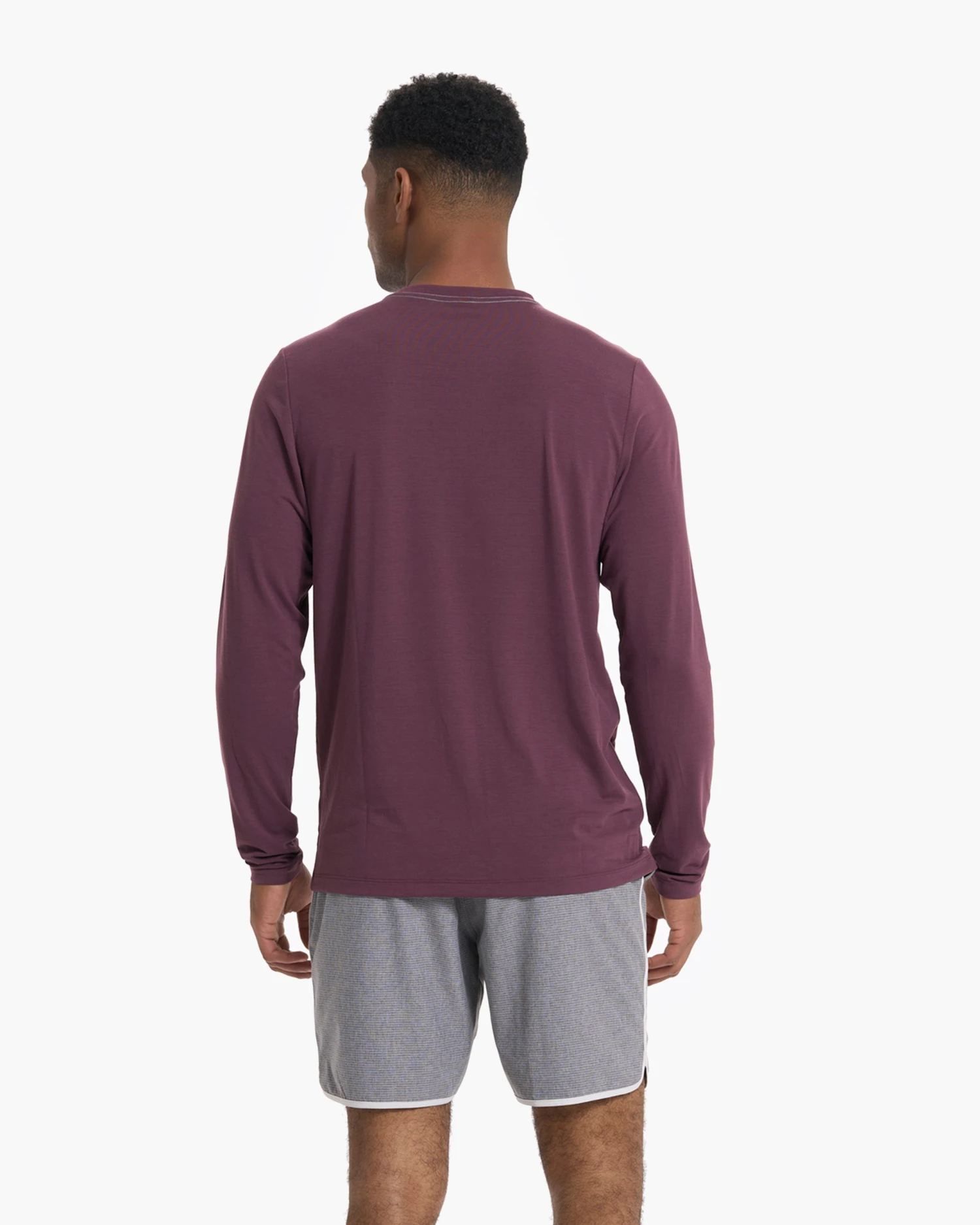 Long Sleeve Current Tech Tee | Chestnut 6 Long Sleeve Current Tech Tee | Chestnut - Image 4