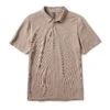 Knit Twill Polo | Camel Heather -Funktion One Style V1004CMH SP23 M ECOMM FLAT LAY 1x1 22877f9c 464b 40f0 9f49 f67c60dbff7d