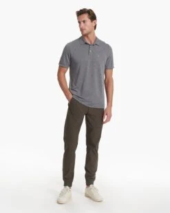 Knit Twill Polo | Heather Grey 12 Knit Twill Polo | Heather Grey -Funktion One Style V1004HTG SP23 M ECOMM TOPS FULL 2751 1X1 e3e29379 fbec 459a 99dd 815eb8208416