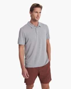 Knit Twill Polo | Steel Heather 10 Knit Twill Polo | Steel Heather -Funktion One Style V1004STH SP23 M ECOMM TOPS TOP 0721 1X1 92169cb8 7815 4235 ba80 348030d0bcc7
