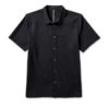 Short Sleeve Manhattan Button Down | Black 2 Short Sleeve Manhattan Button Down | Black -Funktion One Style V1024BLK SP23 M ECOMM FLAT LAY 1X1 retouch