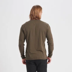 Long-Sleeve Ever Henley | Evergreen -Funktion One Style V108EVG 2