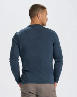 Long-Sleeve Ever Henley | Indigo -Funktion One Style V108IND 2