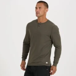 Long-Sleeve Ever Henley | Oregano -Funktion One Style V108ORE 1 02848618 ca6a 48d5 a484 c6f15953a602