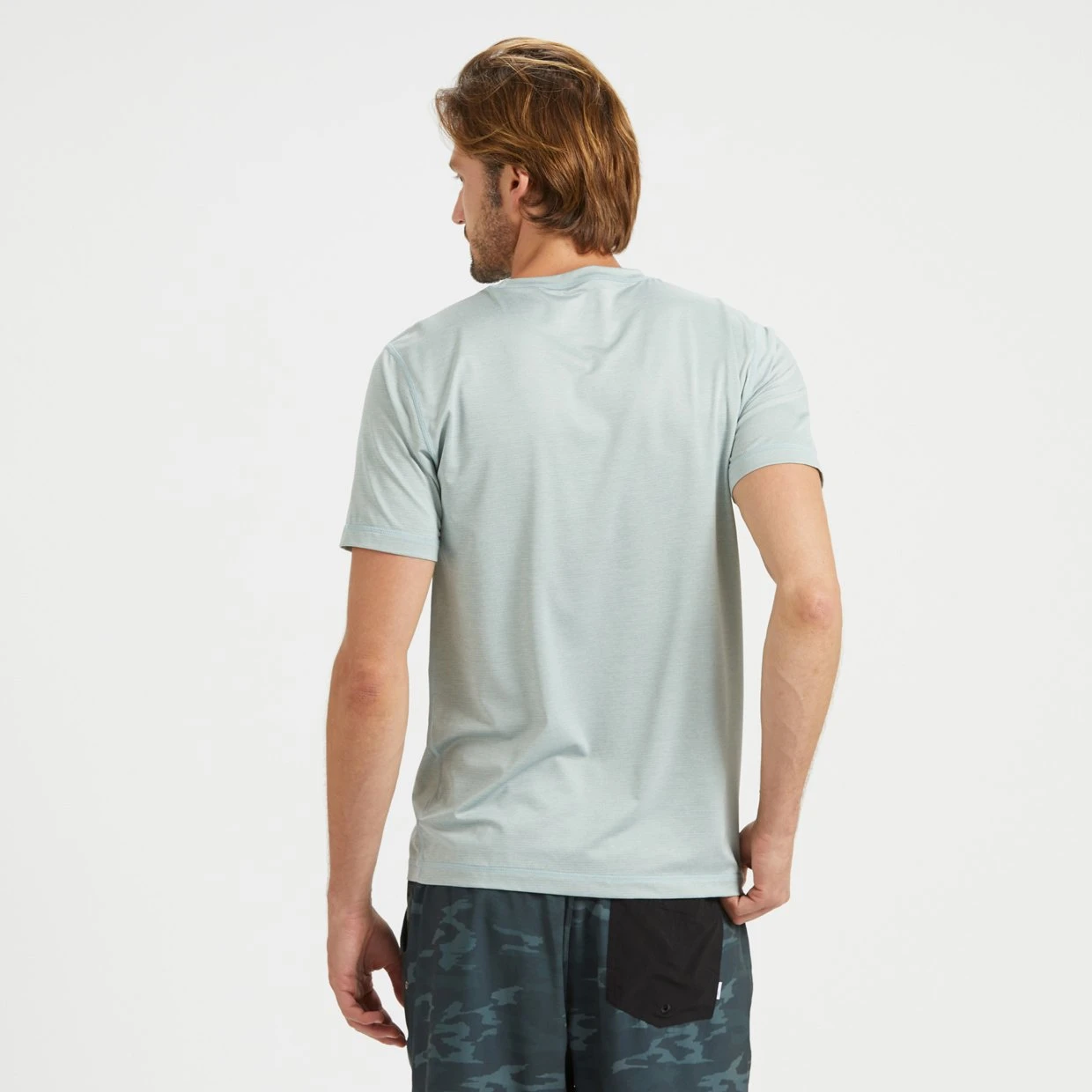 Tradewind Performance Tee | Sea Glass Heather 3 Tradewind Performance Tee | Sea Glass Heather