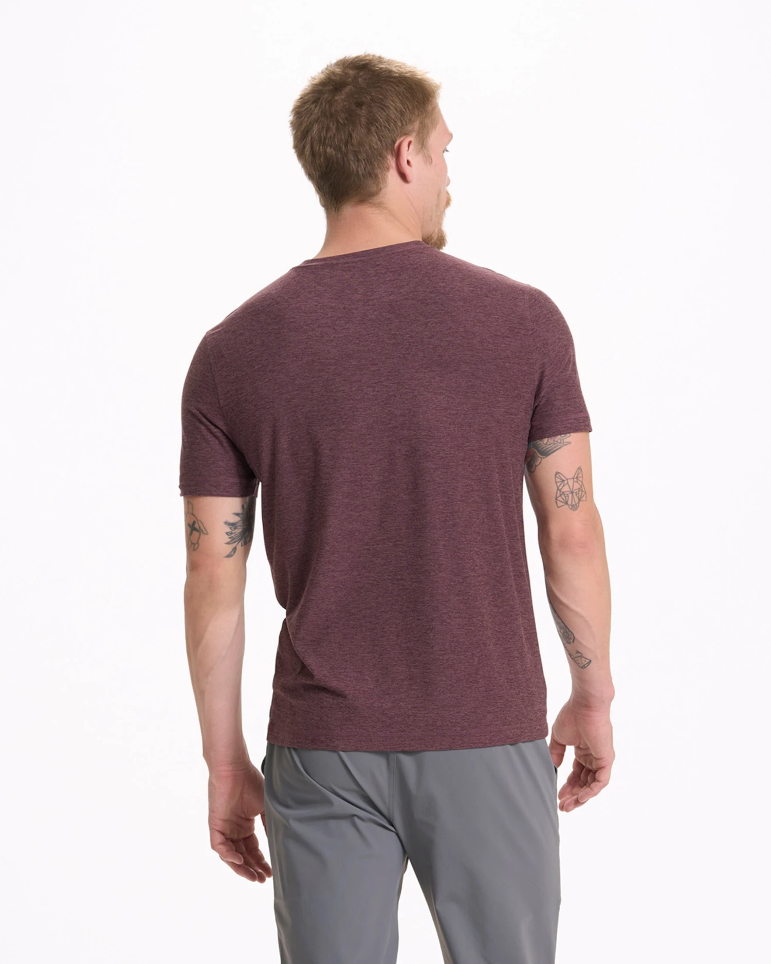 Strato Tech Tee | Chestnut Heather 6 Strato Tech Tee | Chestnut Heather - Image 4