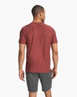 Strato Tech Tee | Earth Red Heather 12 Strato Tech Tee | Earth Red Heather -Funktion One Style V126HER FA23 M ECOMM TOPS BACK TOPS 6