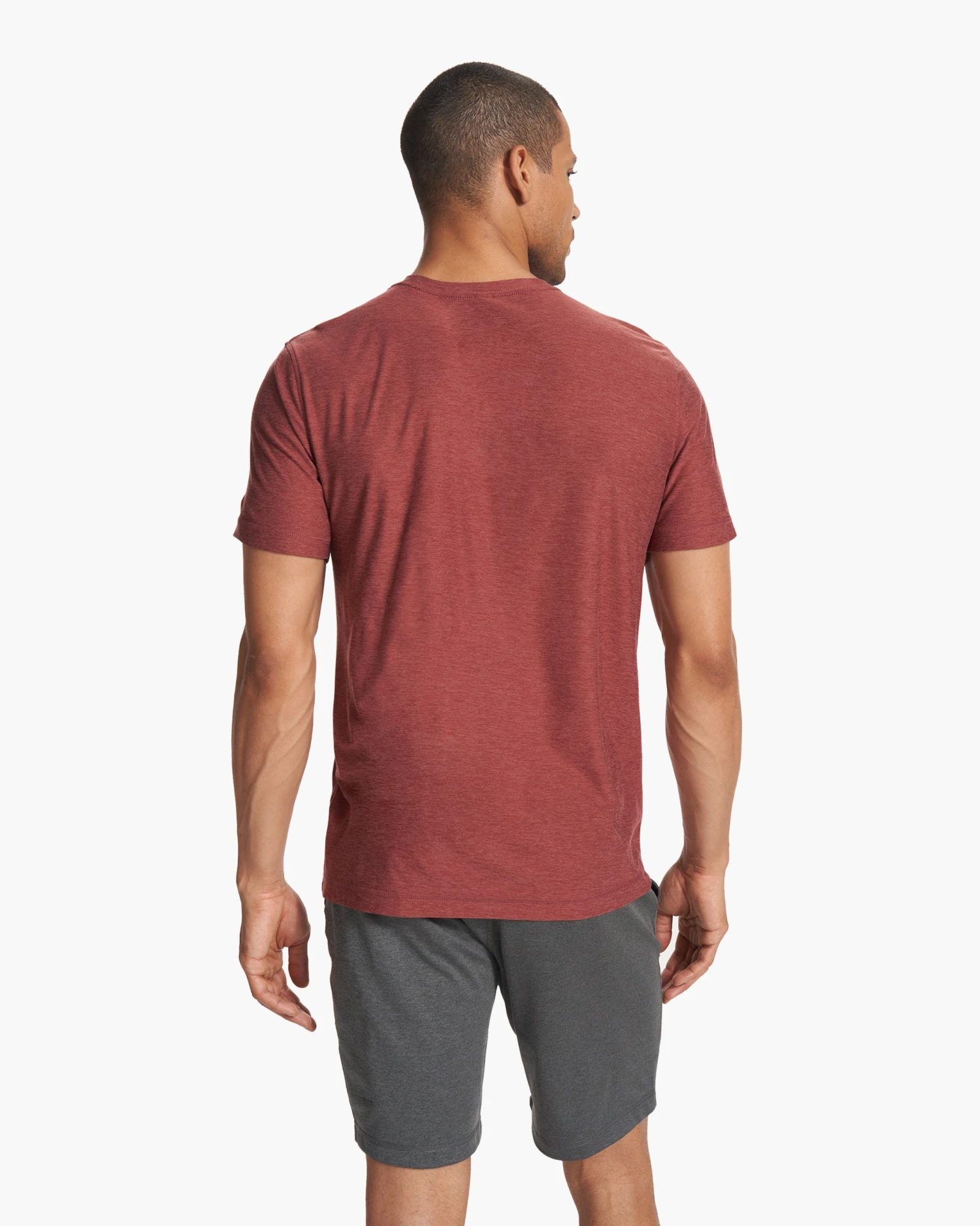 Strato Tech Tee | Earth Red Heather 7 Strato Tech Tee | Earth Red Heather - Image 5