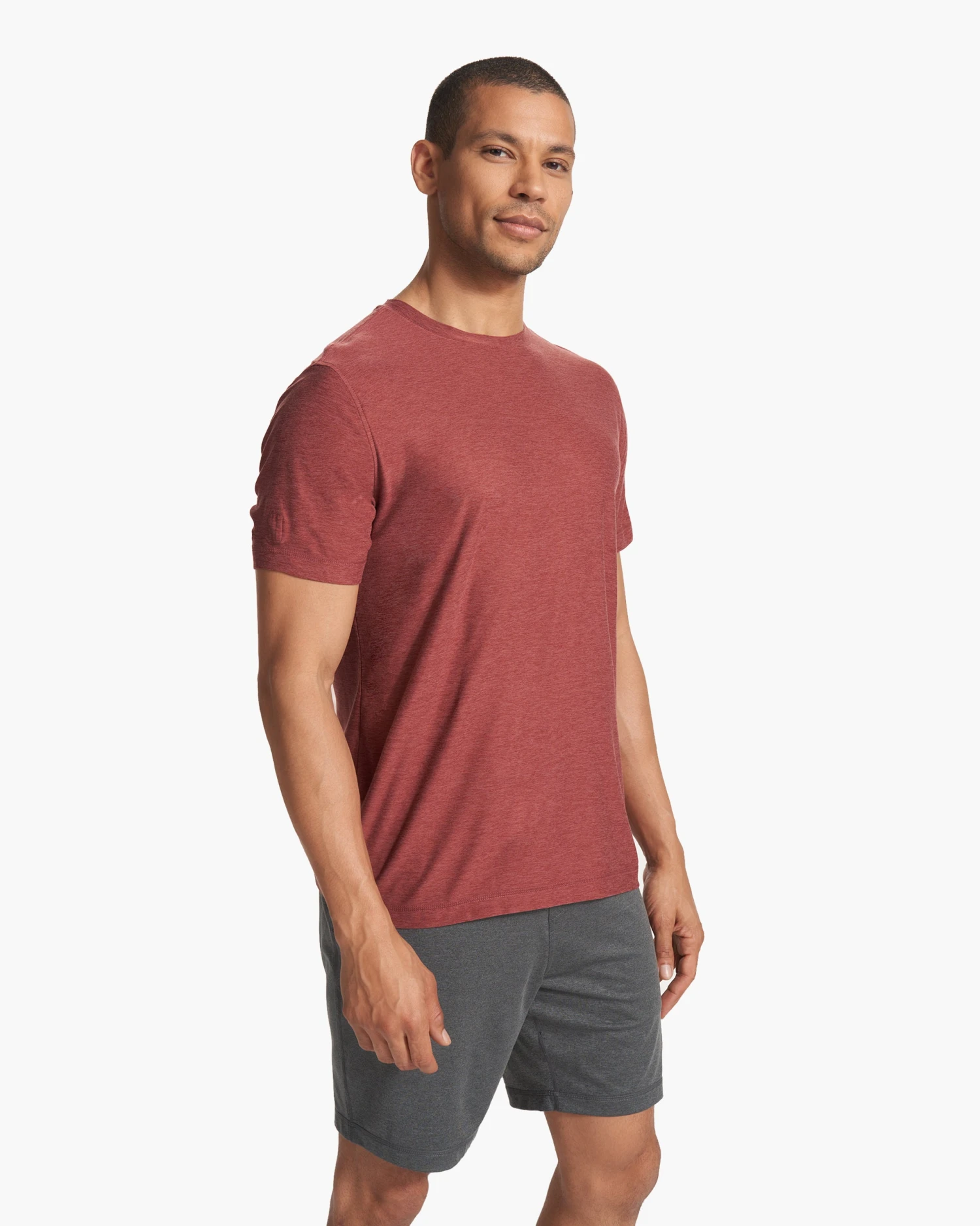 Strato Tech Tee | Earth Red Heather 6 Strato Tech Tee | Earth Red Heather - Image 4