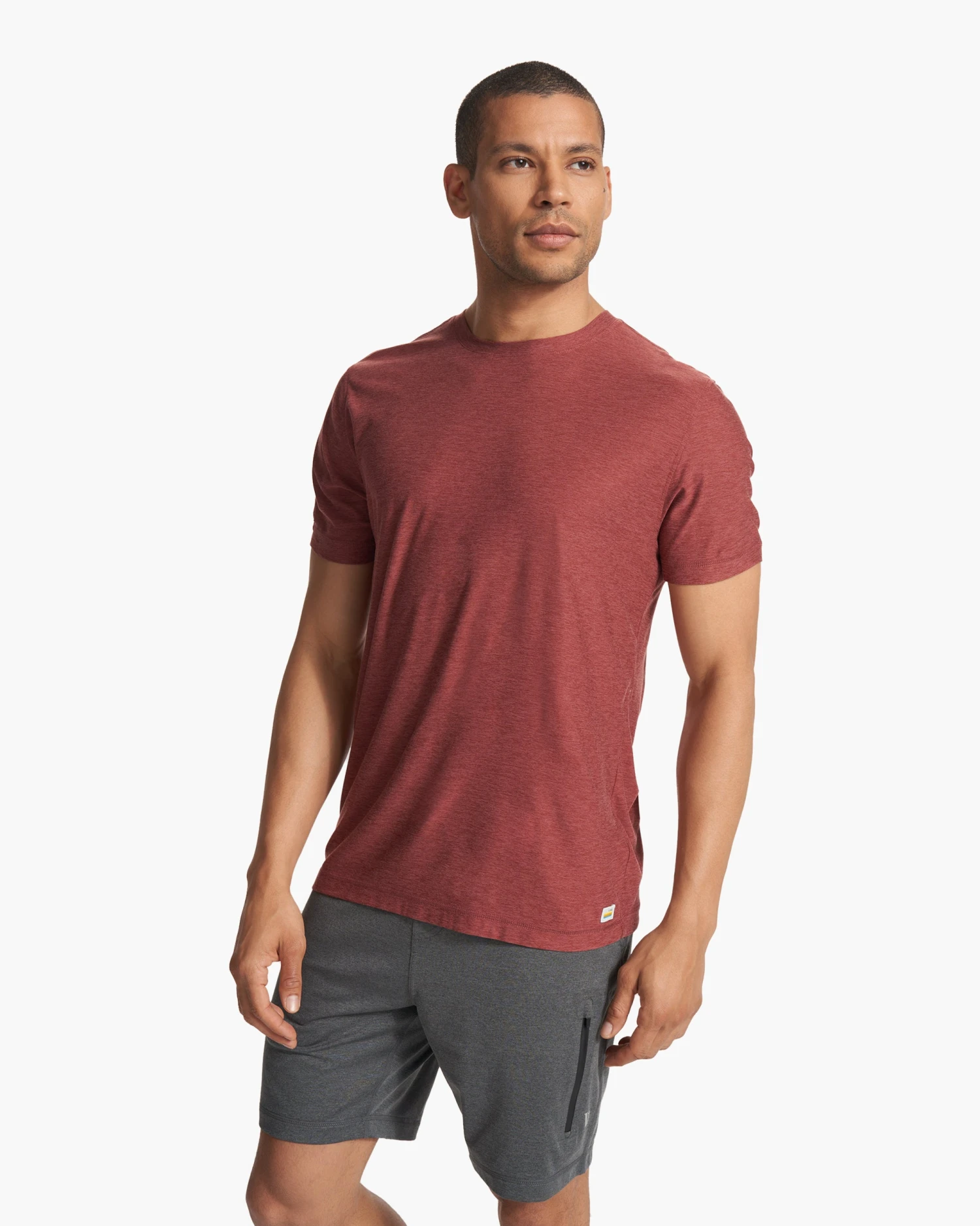 Strato Tech Tee | Earth Red Heather 4 Strato Tech Tee | Earth Red Heather - Image 2