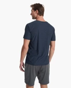 Strato Tech Tee | Navy Heather 11 Strato Tech Tee | Navy Heather -Funktion One Style V126HNV FA20 M ECOMM TOP 3114