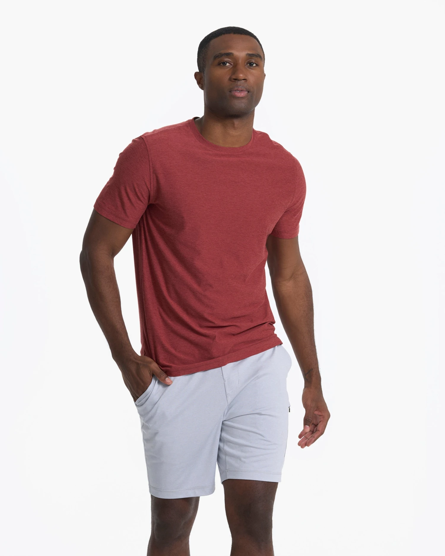Strato Tech Tee | Currant Heather 5 Strato Tech Tee | Currant Heather - Image 3