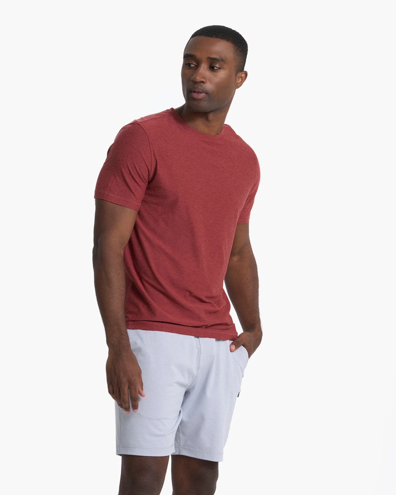 Strato Tech Tee | Currant Heather 4 Strato Tech Tee | Currant Heather - Image 2