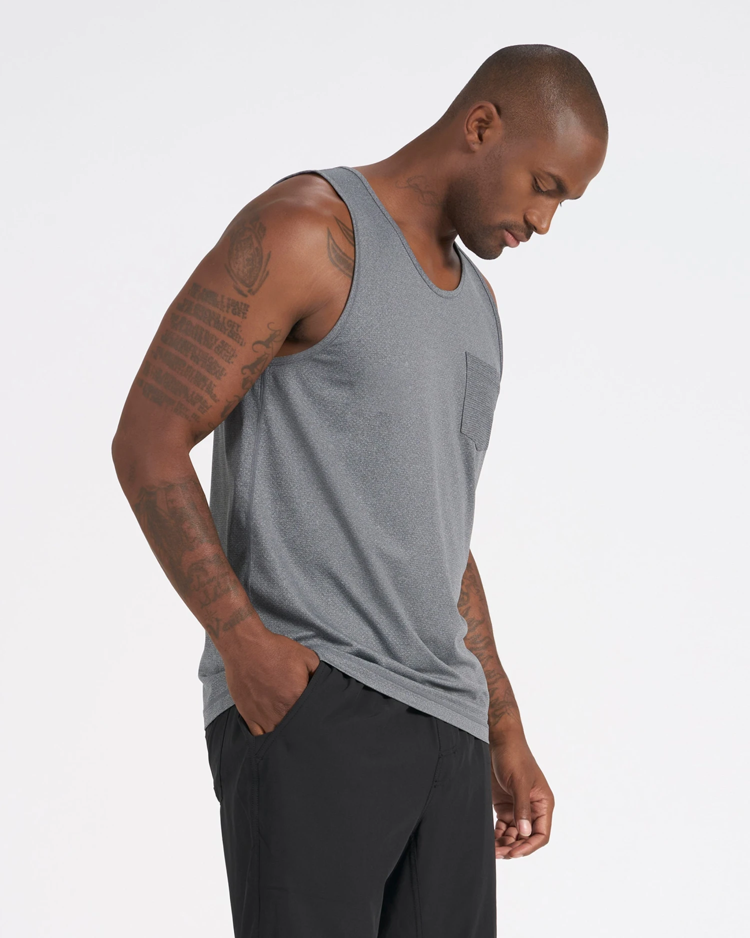 Tradewind Performance Tank | Heather Grey 4 Tradewind Performance Tank | Heather Grey - Image 2