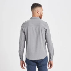 Bishop Long-Sleeve Button-Down | Light Grey -Funktion One Style V153LTG 3 update