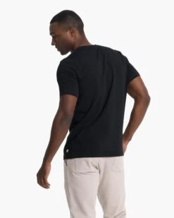 Short-Sleeve Ever Henley | Black -Funktion One Style V165BLK 3