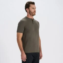 Short-Sleeve Ever Henley | Oregano -Funktion One Style V165ORE 2