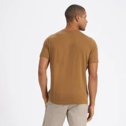 Short-Sleeve Ever Henley | Tobacco -Funktion One Style V165TOB 3