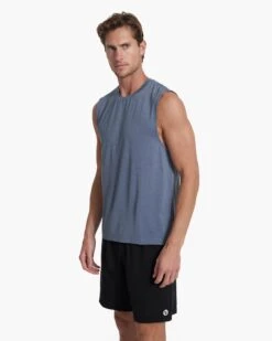 Zephyr Muscle Tee | Light Azure Heather -Funktion One Style V167HLZ SP23 M ECOMM TOPS TOP 1925 1X1 27cd6ffd 2b11 40e1 99f2 9bcac3692f53