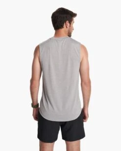 Zephyr Muscle Tee | Heather Grey -Funktion One Style V167HTG 3