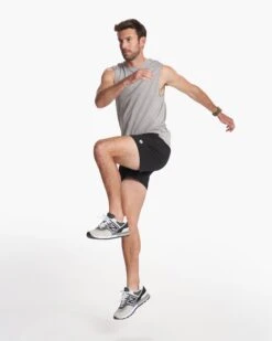 Zephyr Muscle Tee | Heather Grey -Funktion One Style V167HTG FA23 M ECOMM TOPS FULL 3