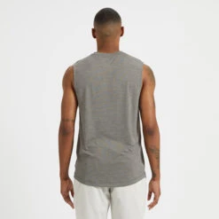 Zephyr Muscle Tee | Charcoal Heather -Funktion One Style V167HTI 3