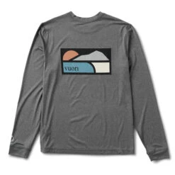Long-Sleeve Uluwatu Water Tee | Charcoal Heather -Funktion One Style V171HCC BACK