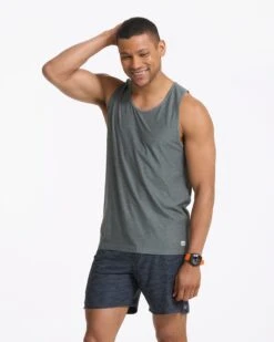 Strato Tech Tank | Dusty Pine Heather -Funktion One Style V173HDY FA22 M ECOMM 0061