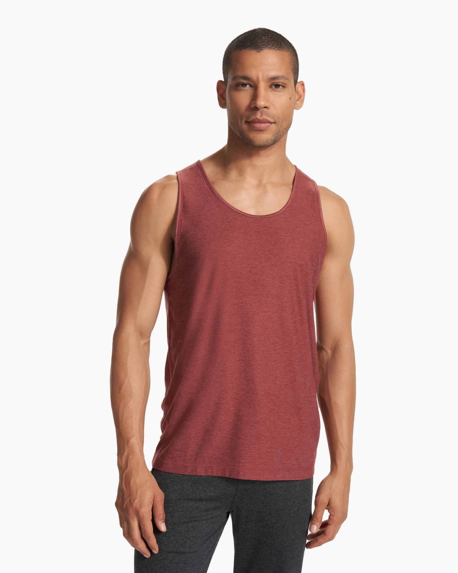 Strato Tech Tank | Earth Red Heather 4 Strato Tech Tank | Earth Red Heather - Image 2