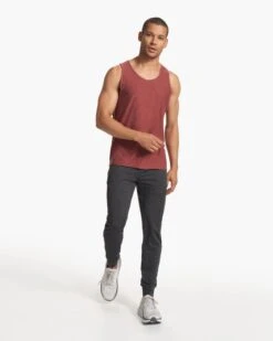 Strato Tech Tank | Earth Red Heather 11 Strato Tech Tank | Earth Red Heather -Funktion One Style V173HER FA23 M ECOMM TOPS FULL 3