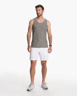 Strato Tech Tank | Heather Grey -Funktion One Style V173HTG FA23 M ECOMM TOPS FULL 3