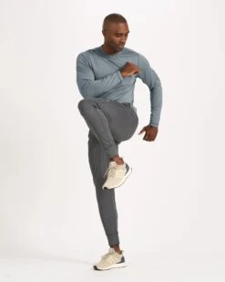 Long Sleeve Tradewind Performance Tee | Cloud Heather -Funktion One Style V177HCL 3