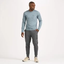 Long-Sleeve Tradewind Performance Tee | Steel Blue Heather -Funktion One Style V177HSB 4 20276565 7e96 4e04 8edf 51d7dbe0ab78