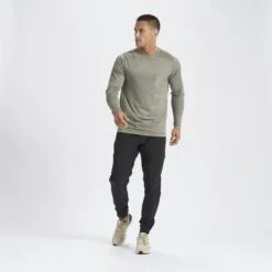 Long-Sleeve Tradewind Performance Tee | Army Heather -Funktion One Style V177HTA 4 update