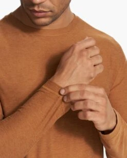 Long Sleeve Strato Tech Tee | Autumn Heather -Funktion One Style V178HAU FA23 M ECOMM TOPS DETAIL 7