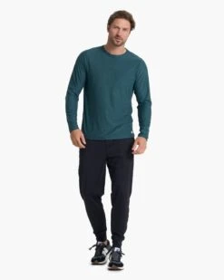 Long Sleeve Strato Tech Tee | Beryl Heather -Funktion One Style V178HBE 03852